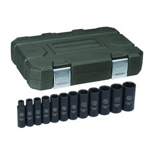 GEARWRENCH Socket Set Dp Met 1/2" Drive 12Pc