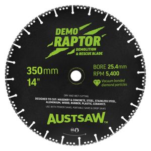 AUSTSAW Demo Raptor Multi-Purpose Demolition Diamond Blade - 350mm (14in)
