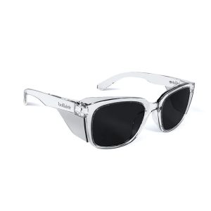 BOLLE STKS 410 Smoke Safety Glasses (Crystal PC Temples/Frame)