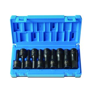 ACTION 10pc 1/2 Drive Metric Hex Driver Set