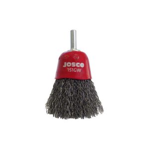 JOSCO Brush Cup Cr 60mm 6mm Spindle 0.30mm