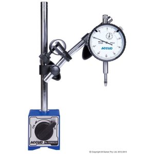 ACCUD 1" Dial Indicator With Magnetic Stand