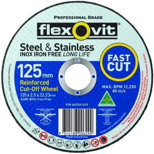 FLEXOVIT 125X2.5X22.2mm A30Vbf41 Extra Cut-Off