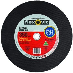 FLEXOVIT 350X3.8X25.4mm 2Ue790Qr Rail Cut-Off