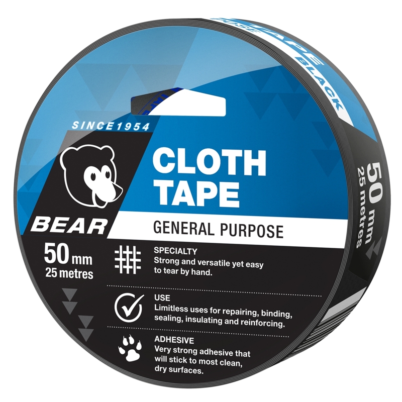 NORTON Cloth Tape 50mmx25M Black
