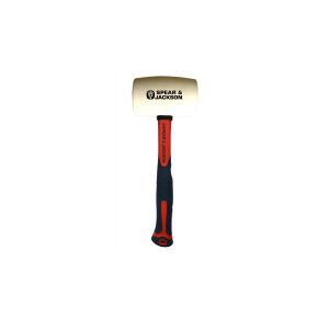 SPEAR & JACKSON Mallet - Rubber - White - Fibreglass Handle - 450G - 16Oz