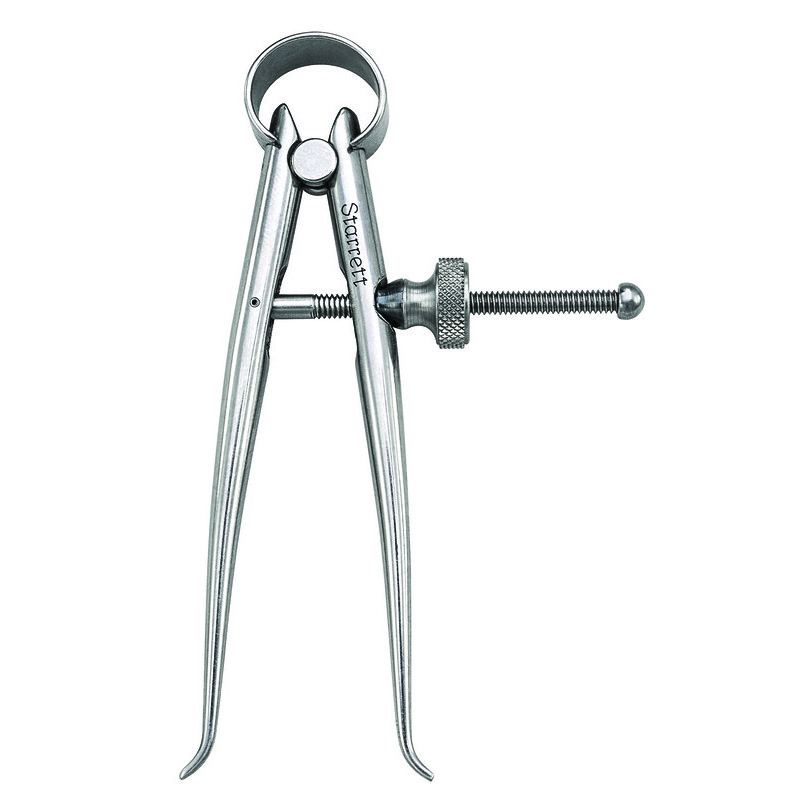 STARRETT Calipers Spring Type 3In (75MM) Inside Round Legs