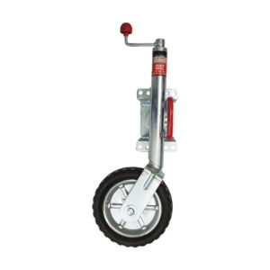 ALL STATES TRAILER SPARES 10” Jockey Wheel Swivel 350kg Solid Tyre Steel Centre
