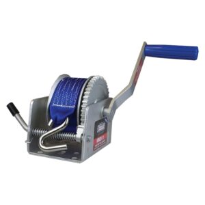 ALL STATE TRAILER SPARES Winch 1:1 With Strap S Hook 300kg