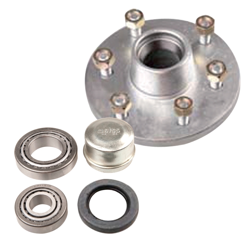 ALL STATE TRAILER SPARES L/C 6 Stud Hub N/B LM Brg Seal