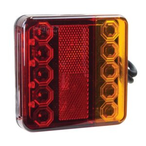 ALL STATE TRAILER SPARES Led Light Combo With N/Plate (Pair)