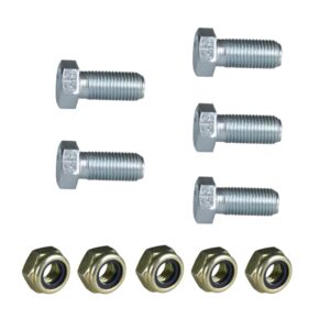 ALL STATE TRAILER SPARES Nylon Insert Nuts & Bolts x 4