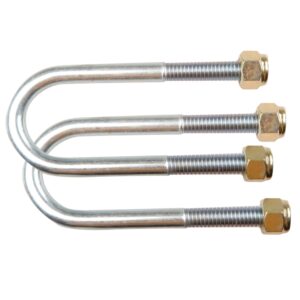 ALL STATE TRAILER SPARES U Bolt 39 Round x 130mm W Nuts x2