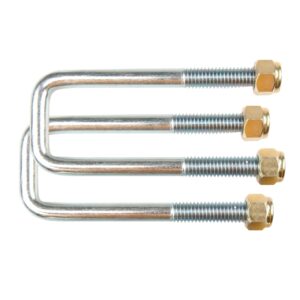 ALL STATE TRAILER SPARES U Bolt 45 Square x 130mm W Nuts x2