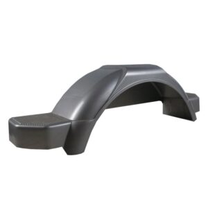 ALL STATE TRAILER SPARES Mudguard Poly Silver Suits 9-10In