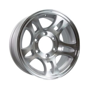 ALL STATE TRAILER SPARES 16x6 Polished Alloy Mag 3580Lbs Rim Only