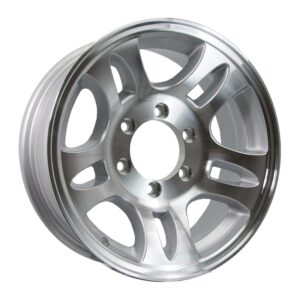 ALL STATE TRAILER SPARES 14x6 LC6 Polish Alloy Mag1100kg Rim Only