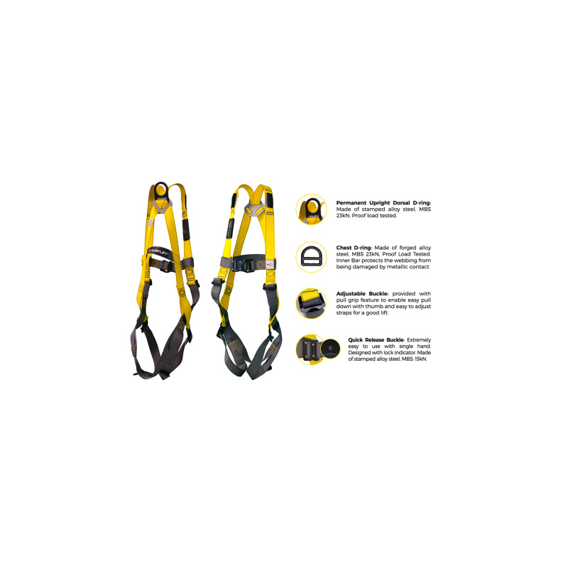 AUSTLIFT Maxi Harness Riggers, Medium-2XL