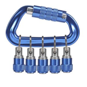 BORDO Carabiner With 5 x 1/4" Quick Change Hex Holders
