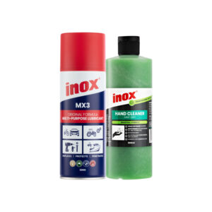 INOX Work & Clean Duo – MX3 Lubricant + Mint Grit Hand Cleaner
