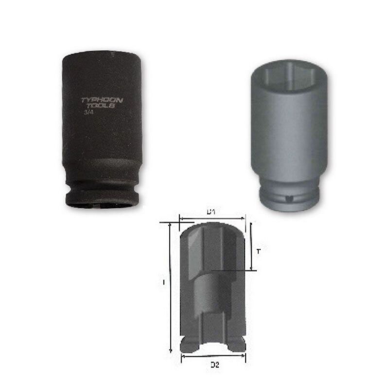 TYPHOON 3/4" Dr Deep Impact Socket 58mm