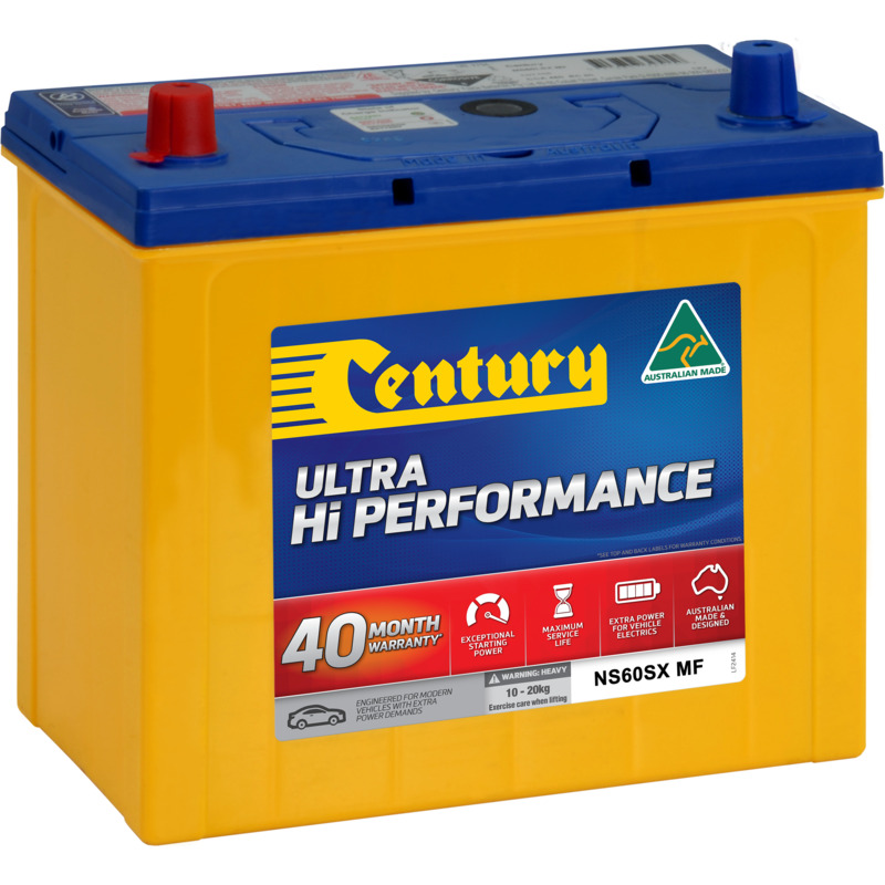 CENTURY NS60SX MF Hi Performance Conventional Car Battery