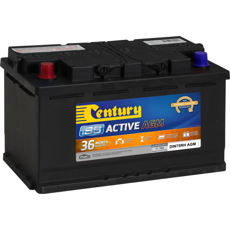 CENTURY DIN75RH AGM ISS Active Stop/Start Car Battery