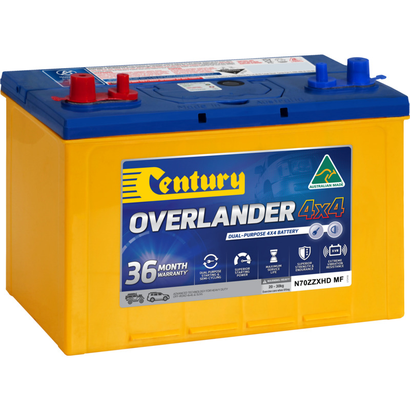 CENTURY N70ZZXHD (NEW) Hi Performance 4WD & SUV Battery