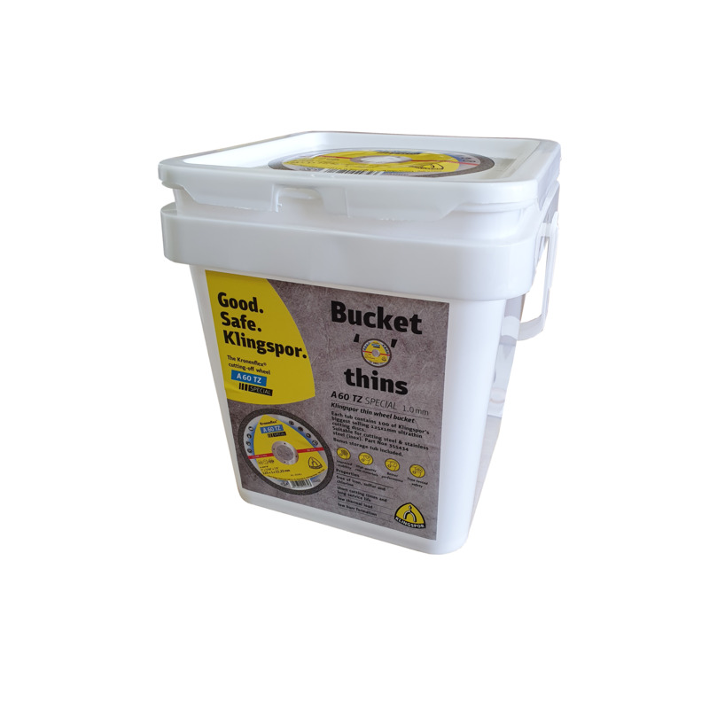 KLINGSPOR A60TZ Bucket 125mm x 1mm x 100 Discs