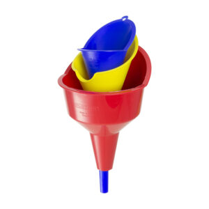 HOPKINS Heavy Duty Funnel Trio (Red, Blue, Yellow