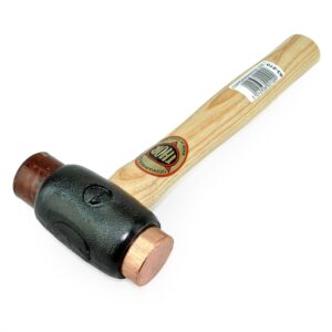 THOR Copper/Rawhide Hammer Size 2 38mm Face 2-1/2Lb Wood Handle