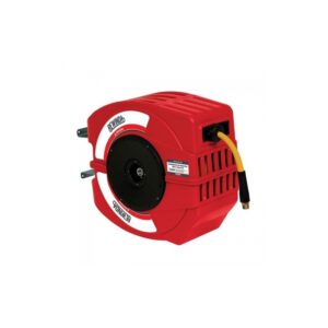 ALEMLUBE Rewinda Air Hose Reel 1/2" x 20m Hybrid Polymer Hose Red Cover