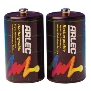 ARLEC Rechargeable Batteries 2 X D Size