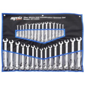 SP TOOLS SPANNER SET - ROE 30PCE METRIC/SAE