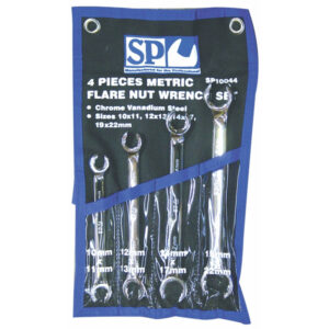 SP TOOLS SPANNER SET - FLARE NUT 4PC METRIC