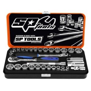 SP TOOLS SOCKET SET - 3/8DR 12PT 32PC METRIC/SAE