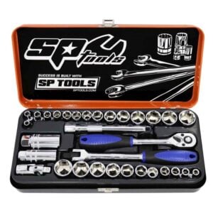 SP TOOLS SOCKET SET - 3/8DR 6PT 32PC METRIC/SAE