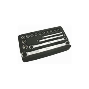 SP TOOLS SOCKET & SPANNER SET - 3/8DR 16PC E TORX