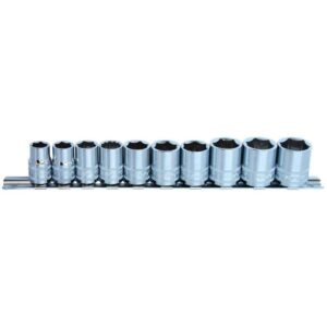 SP TOOLS SOCKET RAIL - 3/8DR 6PT 10PC METRIC
