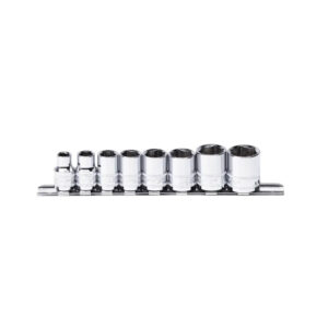 SP TOOLS SOCKET RAIL - 3/8DR 6PT 8PC SAE