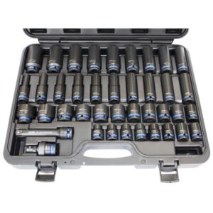 SP TOOLS 1/2" Dr 6-Point 40pc Metric Impact Socket Set