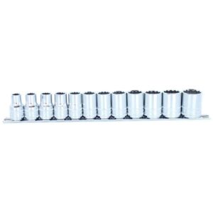 SP TOOLS SOCKET RAIL 1/2DR 12PT 12PC METRIC