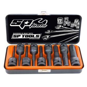 SP TOOLS SOCKET SET IMPACT 1/2DR INHEX 9PC METRIC