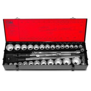 SP TOOLS SOCKET SET 3/4DR 12PT 32PC METRIC/SAE