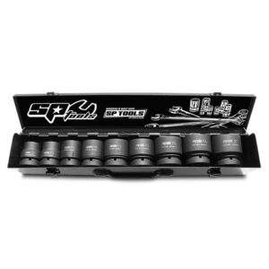SP TOOLS SOCKET SET IMPACT 1"DR 6PT 9PC SAE
