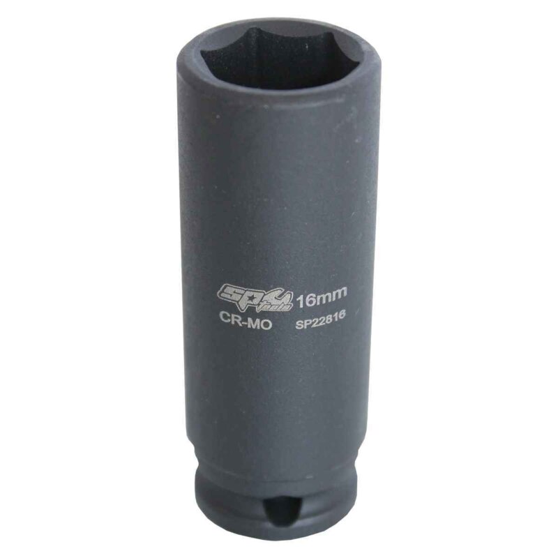 SP TOOLS SOCKET IMPACT 3/8"DR 6PT DEEP METRIC 14MM