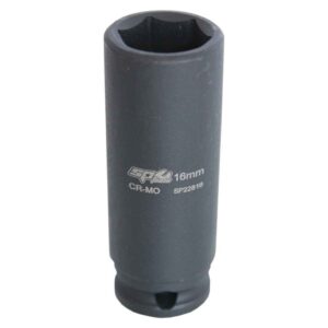 SP TOOLS SOCKET IMPACT 3/8"DR 6PT DEEP METRIC 15MM