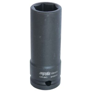 SP TOOLS SOCKET IMPACT 1/2" DR 6PT DEEP METRIC 10MM