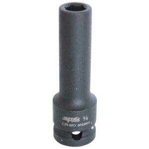 SP TOOLS SOCKET IMPACT 1/2" DR 6PT DEEP SAE 3/8"