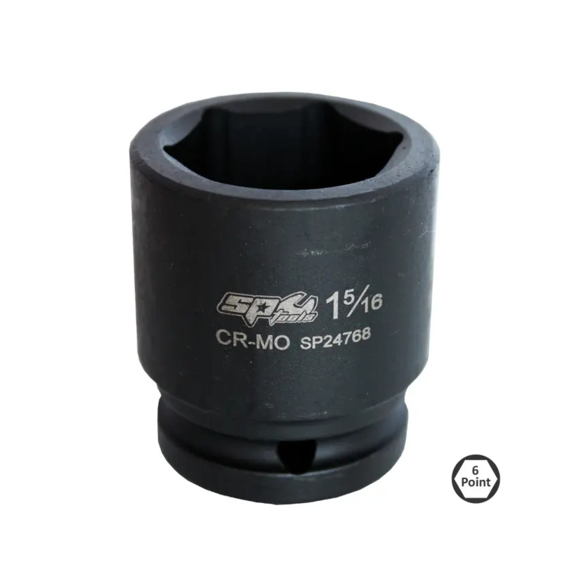 SP TOOLS SOCKET IMPACT 3/4"DR 6PT SAE 1"